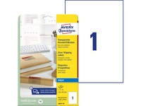 Avery Zweckform Transparente Adress-Etiketten, 210 X 297 Mm 1 Bis 20 Stk