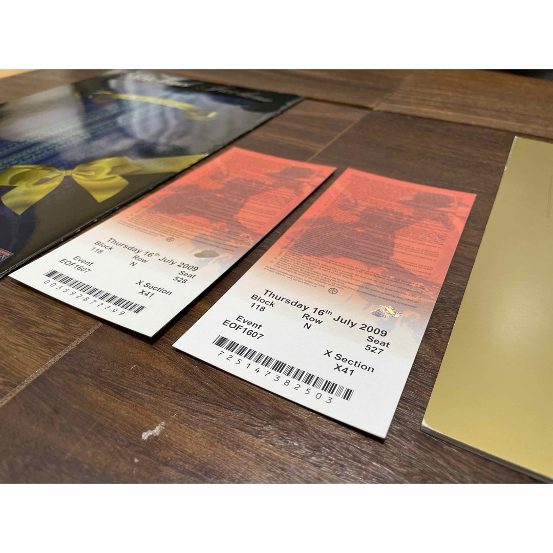 MICHAEL JACKSON THIS IS IT Live Consecutive pair tickets pamphlet