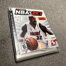 NBA 2k7 PS3 PlayStation 3 - Complete CIB Stickers On Case - Tested