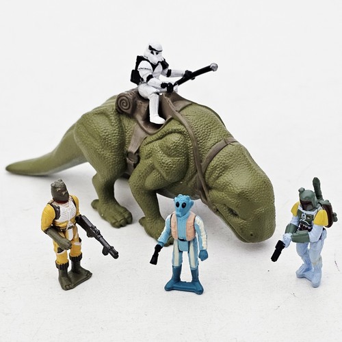 Star Wars Action Fleet Slave 1 w/Boba Fett & Han Solo 1996