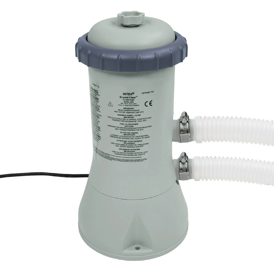 INTEX Komplettset Frame Pool Greywood Ø 457x122cm Filterpumpe Swimmingpool - Bild 4 von 4