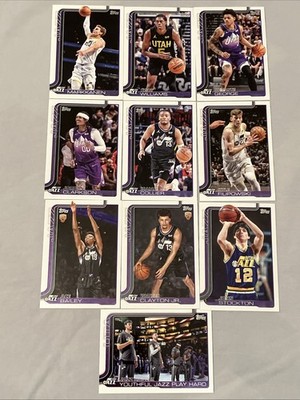 2025-26 Topps Utah Jazz (10) Card Team Set * Combo / Legend / Rookies