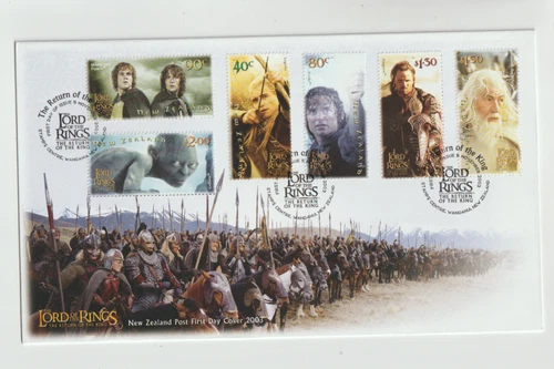 New Zealand 2003 Lord of the Rings 6 v FDC Per Scan