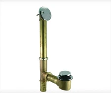 Bath Drain Assembly, Brass, Chrome, Keeney 612RB