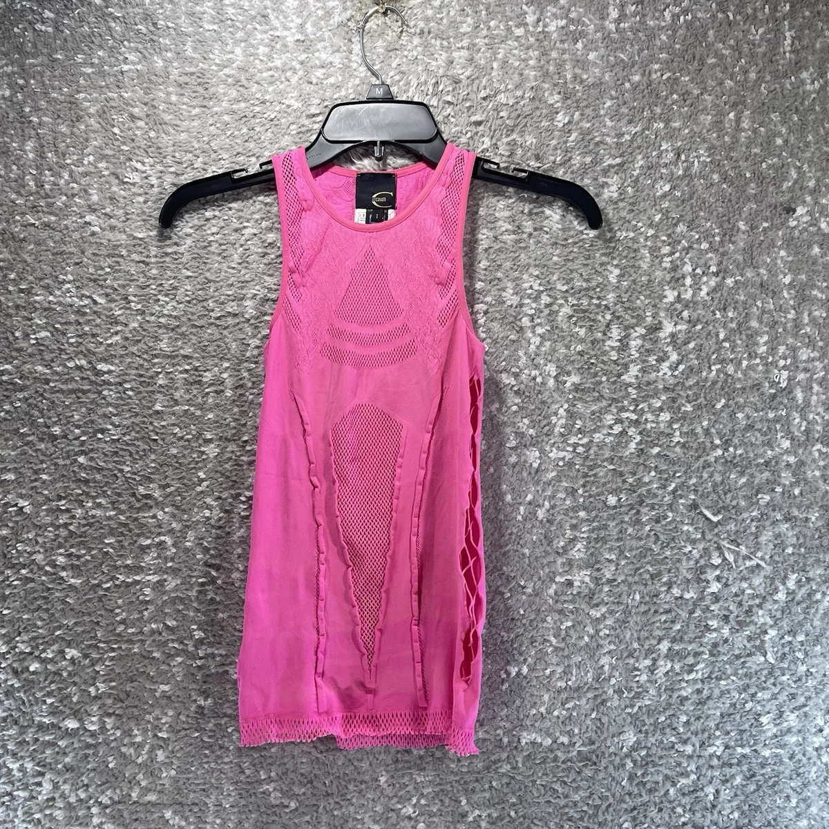 Haut Just Cavalli Sans Manches Femme - Laine Multicolore - Taille S (US 2/40 IT) - Neuf