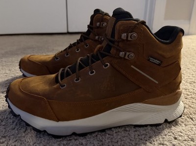 NEW North Face Vals Mid Leather WP Boots Mens 9.5 Caramel Café Black