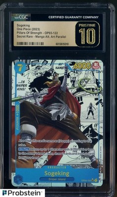 2023 One Piece OP13 Manga Alternate Art #122 Sogeking CGC 10