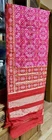 Pink patola red India BANARSI Art Silk Dupatta Wrap Scarf Stole Chunri shawl NEW