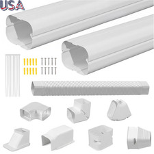 3" W 8.5Ft Line Set Cover Kit For Mini Split/Central Air Conditioner PVC