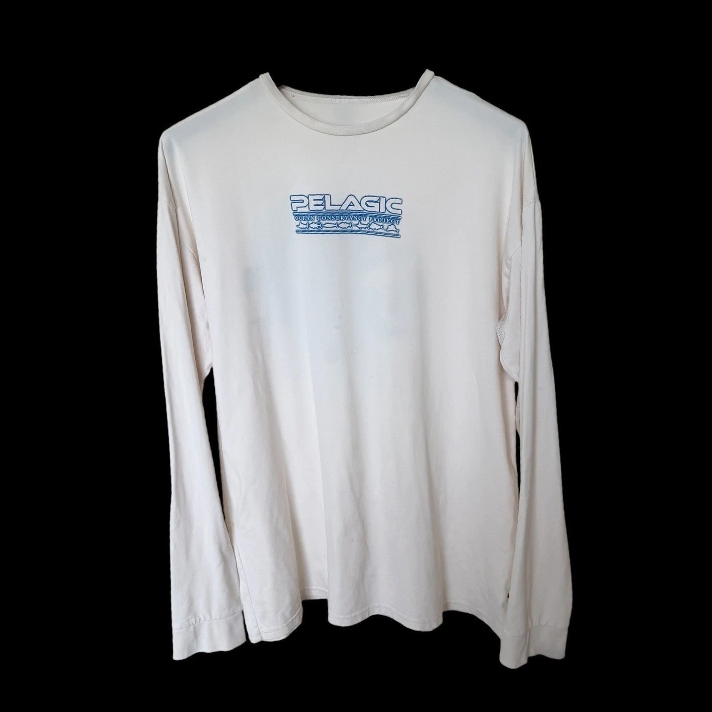 Pelagic XL Fishing Shirt Long Sleeve White Marlin Ocean Conservancy Project