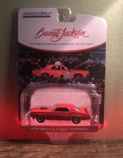 Greenlight-barrett-jackson- 1970 Mercury Cougar Eliminator-red-mint
