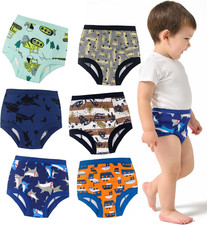 Potty Training Underwear for Toddler Boys, Cotton Washable Reusable Absorbent Pa