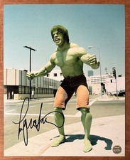 Lou Ferrigno Signed Autographed 8x10 The Incredible Hulk Photo With COA
