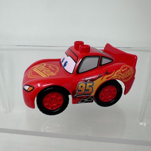 Lego DUPLO Disney Pixar Cars Lightning McQueen Car Wash Fun Figure Red #95 Racer - Picture 8 of 14