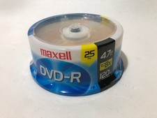 NEW - Maxell DVD-RW Discs 25pk - 4.7GB 8X 120min