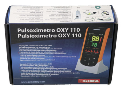 GIMA OXY-100 PULSOXIMETER, Tragbares und professionelles Fingerpulsoximeter