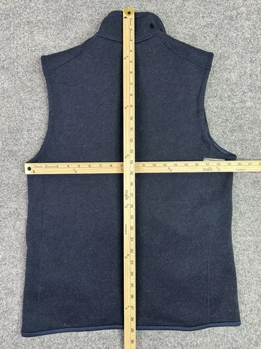 Patagonia Better Sweater Men’s Full Zip  Vest Blue M small rip on chest area image 9