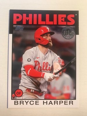 2021 Topps Update 1986 Parallel Bryce Harper Phillies 86B-6