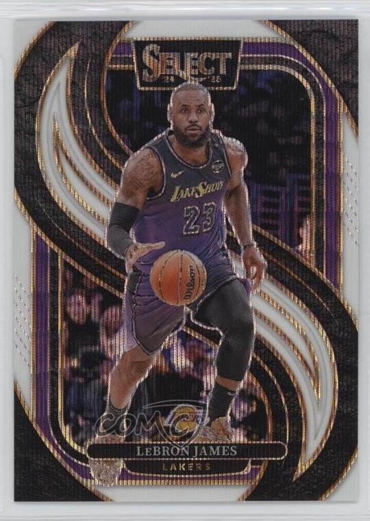 2024-25 Panini Select Premier Level White Wave Prizm 2/99 LeBron James #111 13ql