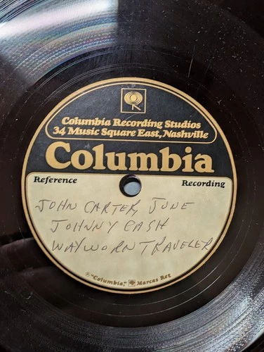 Johnny Cash June Carter –Columbia Studio Ref Lacquer In Studio-Wayworn Traveler image 2