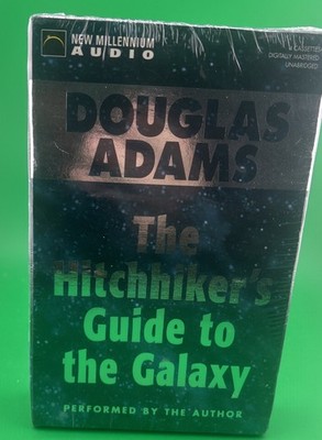 HITCHHIKER'S GUIDE TO THE GALAXY Audio Book 4 Cassette Tapes Set Douglas Adams