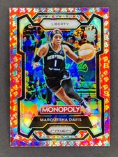 2024 Panini WNBA Prizm Monopoly MARQUESHA DAVIS Rookie Red Free Parking #42 (C)