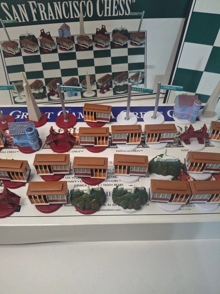 San Francisco Chess Board Game Big League Promotions Vintage 2001 - Image 4 of 4