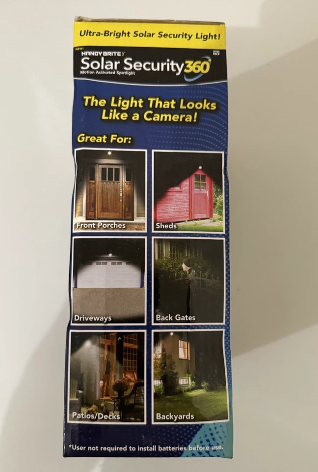 Handy Brite Solar Security 360° Motion Activated Spotlight – New, Open Box - Image 3 of 4