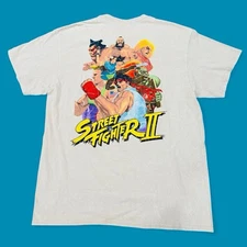 Street Fighter II 90’s Retro Graphic Gamer Tee Men’s T-Shirt Large NEW