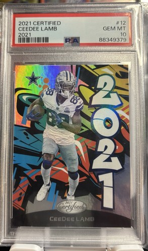 2021 Panini Certified - 2021 CeeDee Lamb #2021-12 Graffiti PSA 10
