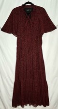 Lauren Ralph Lauren Black Label Dress Black/Red Dark Romance Whimsigoth 14