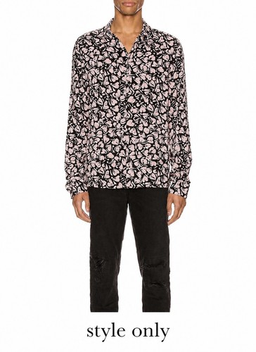 AllSaints Jindo LS Shirt - RedFloral Print
