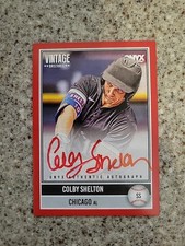 2026 Onyx Vintage Baseball Colby Shelton On Card Auto #/25 