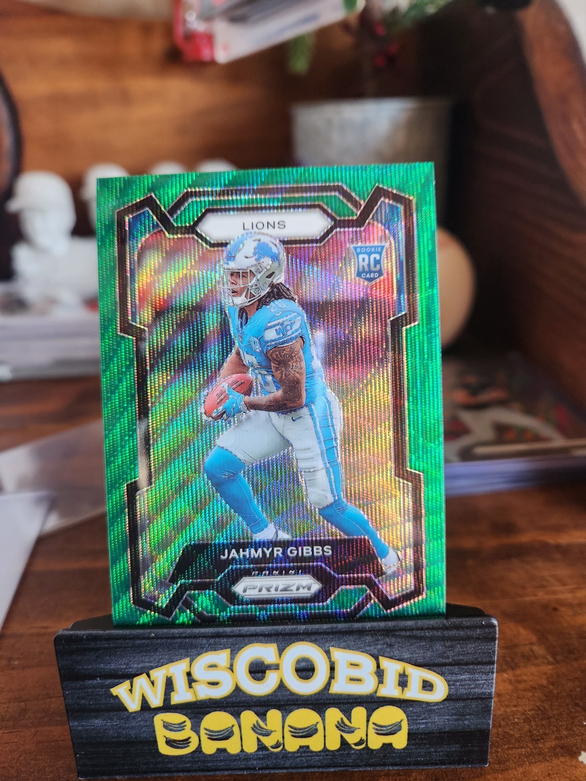 2023 Panini Prizm - Rookies Jahmyr Gibbs #331 Green Wave Prizm (RC)