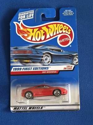1999 Hot Wheels Ferrari 360 Modena 21/26 New Models First Editions