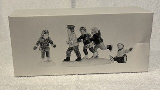 Department 56 Snow Village "Crack The Whip Skaters" Set Of 3 Item #5171 3