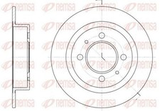 2x REMSA Bremsscheiben Vorne für NISSAN ALMERA I Hatchback (N15) 234mm