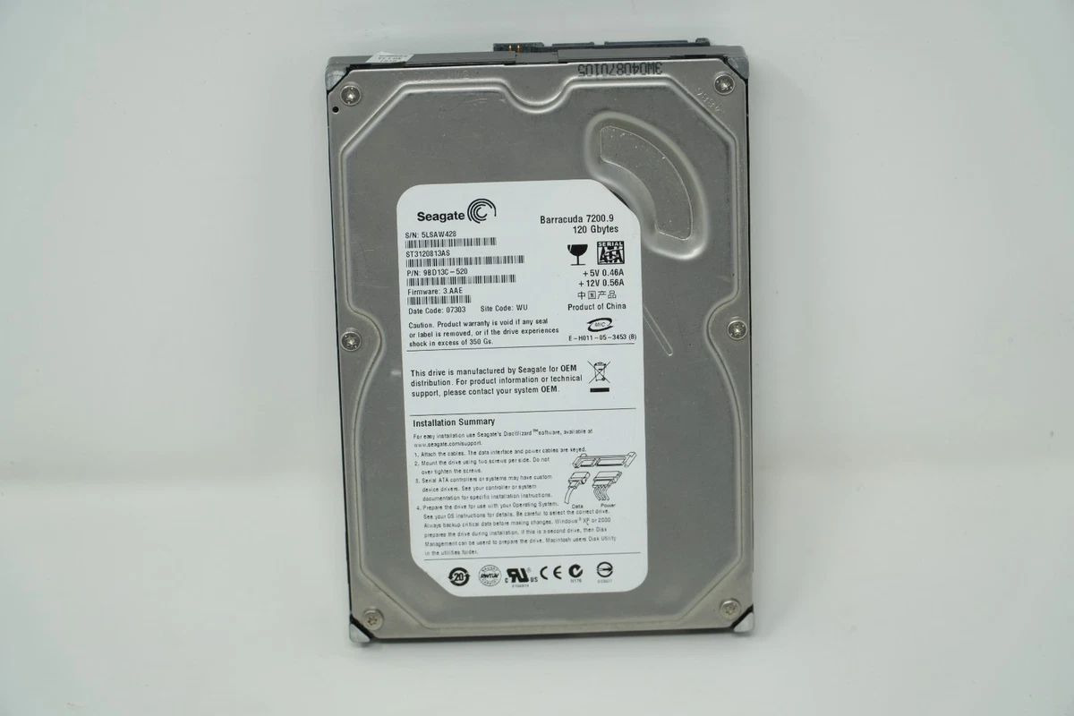 Seagate 2 MB Cache 120 GB Storage Capacity Internal Hard Disk