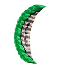 2.5m Dual Line Stunt Parafoil Kites Soft Stunt Kite for Beach Blue with green