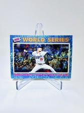 2026 Topps Heritage - World Series Yamamoto #313 Chrome Light Blue Sparkle