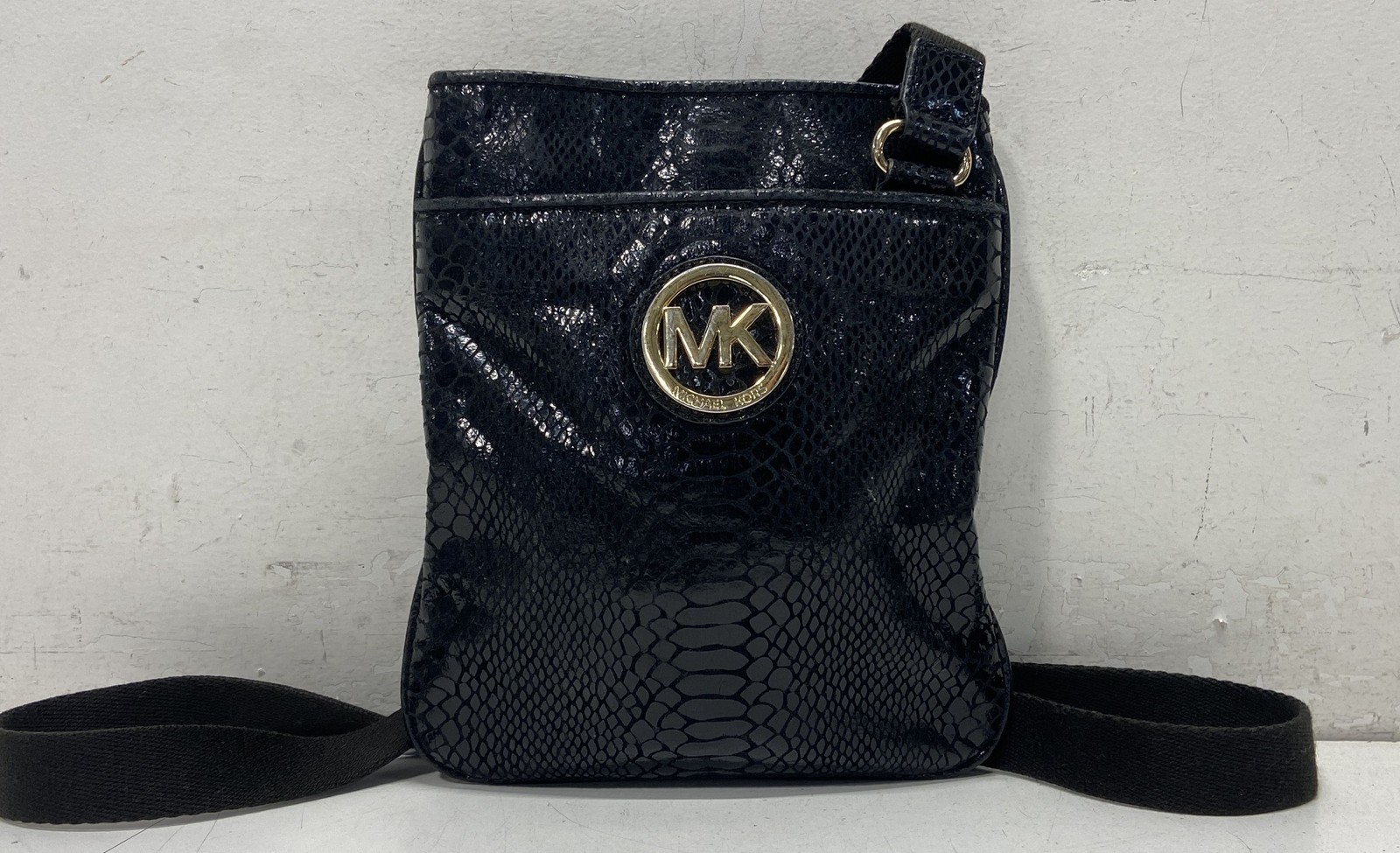 Michael Kors Python Embossed Leather Crossbody Pu… - image 1