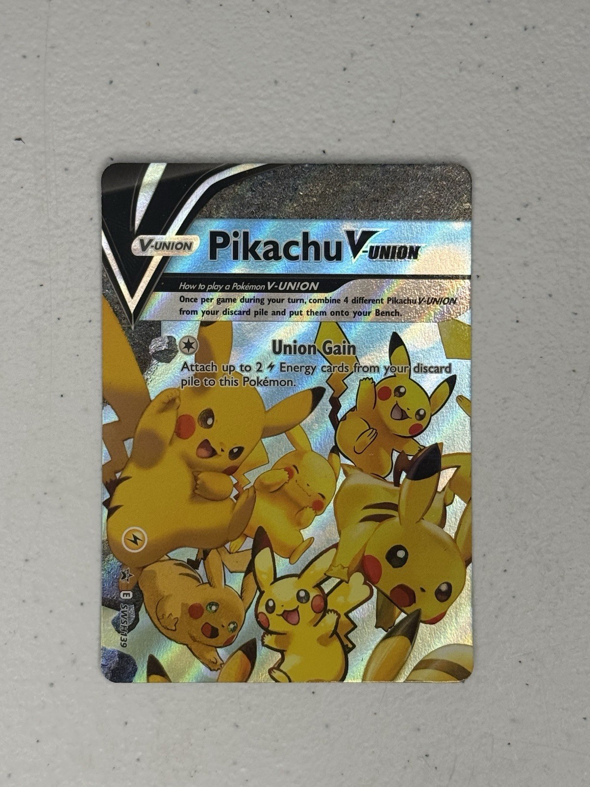 Pokemon TCG Pikachu V-Union Union Gain SWSH139 Sword & Shield Promo Card NM