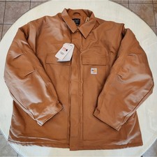 Carhartt FR Loose Fit Firm Duck Insulated Traditional Coat Men's SZ 3XL NWT
