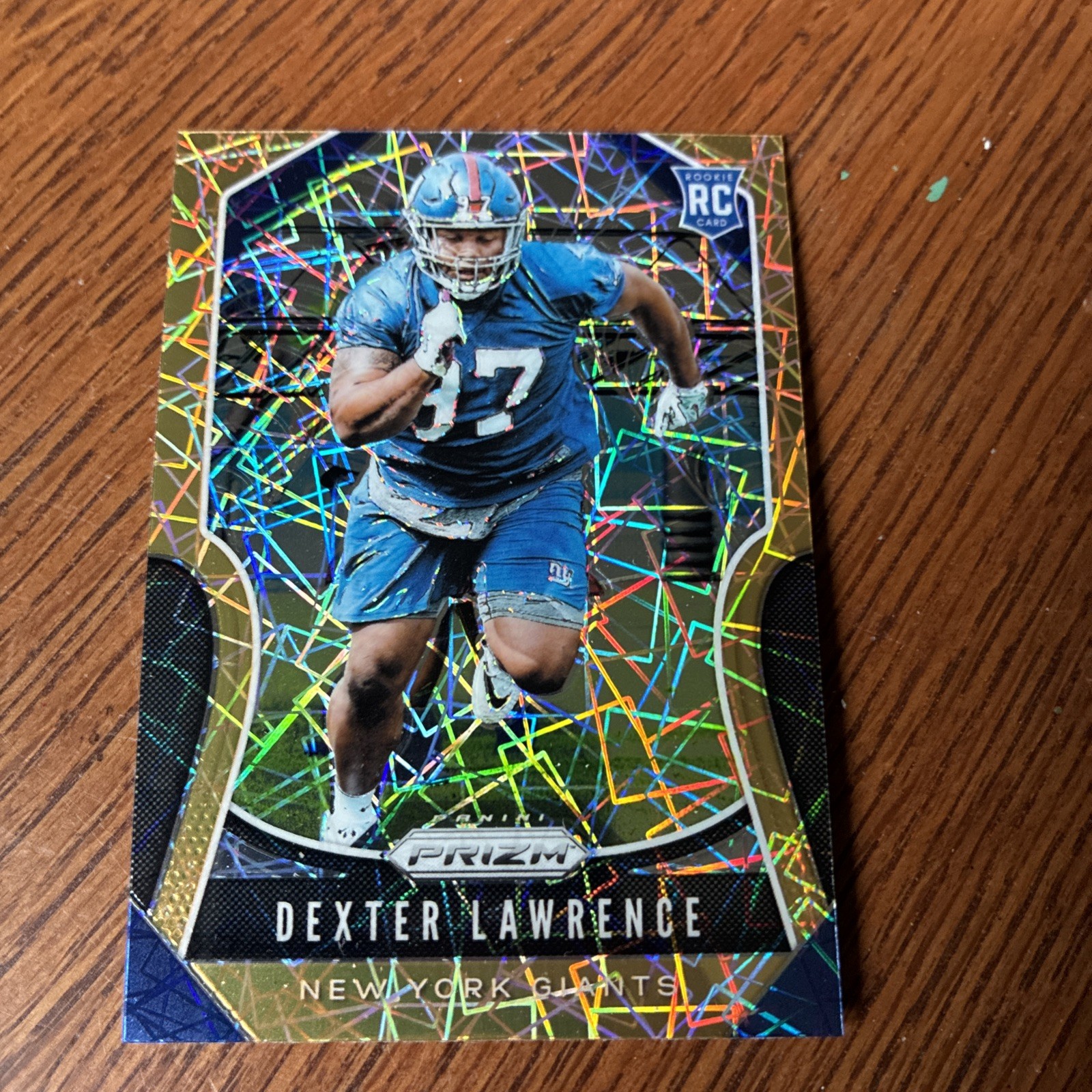 Dexter Lawrence Panini Prizm #381 Lazer
