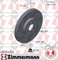 2X Bremsscheibe Zimmermann 400.5549.54 2 Bremsscheiben FüR Mercedes-Benz