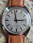 Mens Vintage 1975 TIMEX Viscount Automatic Watch, New Strap, Excellent  Cond