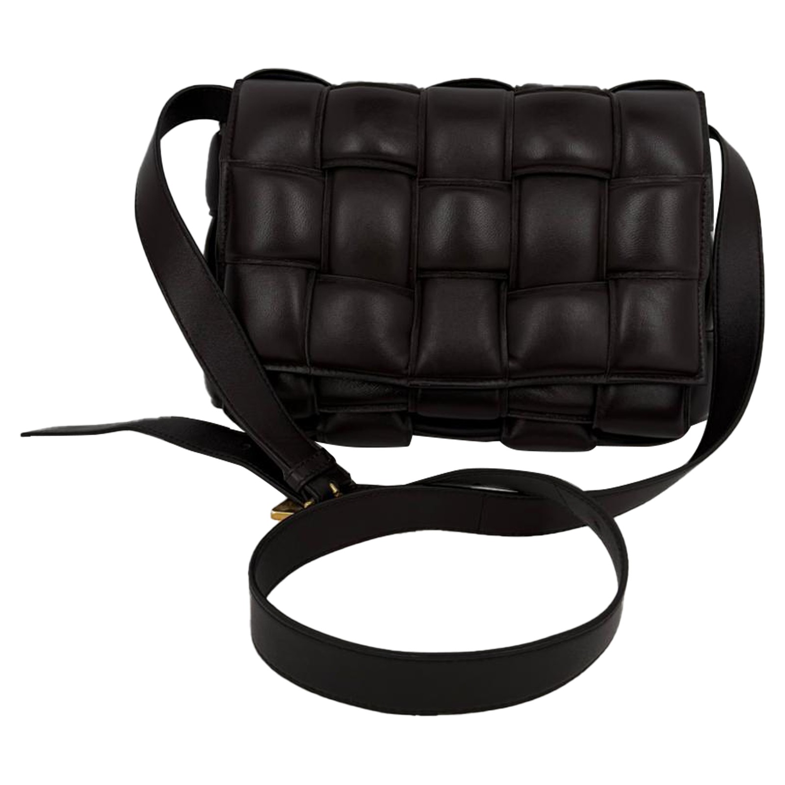 Bottega Veneta Cassette Padded Crossbody Bag In Brown Lamb Leather Women One