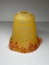 TULIPE PATE DE VERRE STYLE MULLER / LEGRAS . ESPRIT ART NOUVEAU / ART DECO