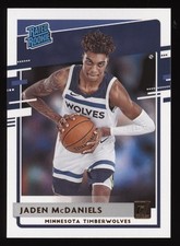2020-21 Jayden McDaniels  Panini Donruss Rated Rookie  Card# 259 Timberwolves