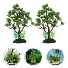  2 Pcs Piante Per Acquari in Plastica Acquatiche Di Finte Acquario